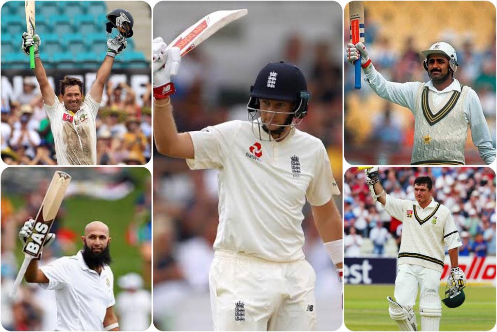 list of batsmen who has scored Century in 100th test match: Joe Root, Javed Miyandad, Inzamam Ul Haq, Hashim Amla, Ricky Ponting