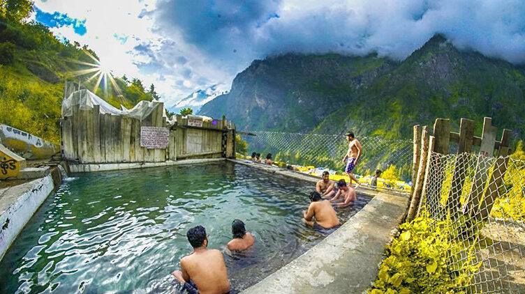 Hot spring in Kheer Ganga is one the best tourist places in Himachal Pradesh
