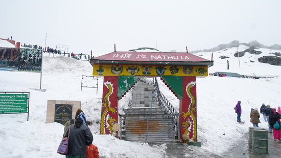 Nathula Pass is most visited Sikkim tourist places located at India and China border. 