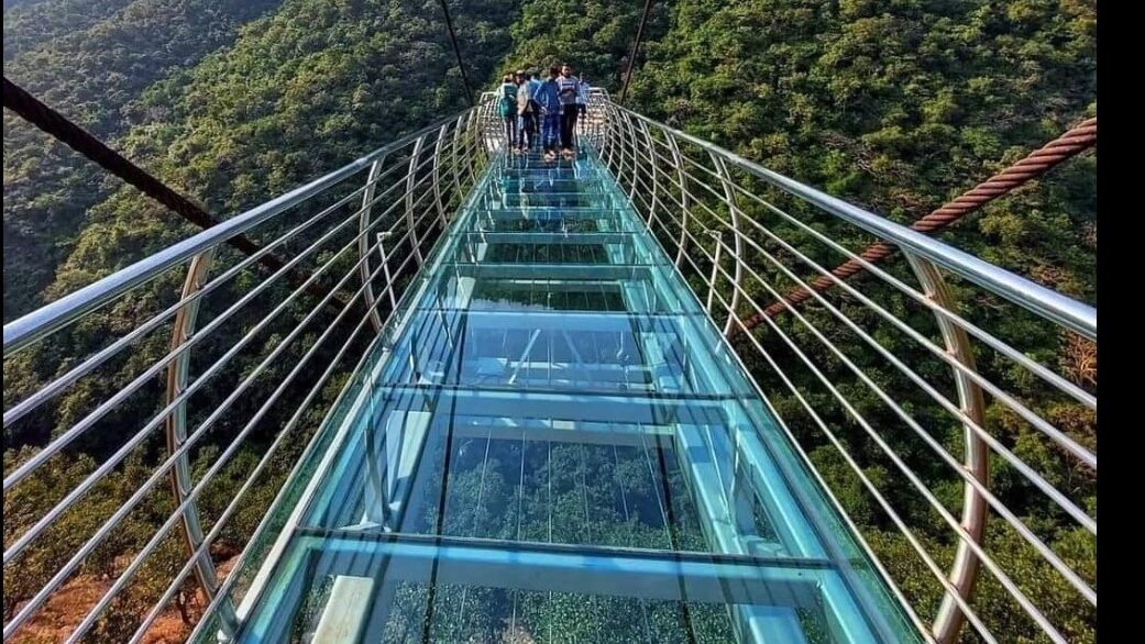 Glass bridge is one of the must Places To Visit In Rajgir