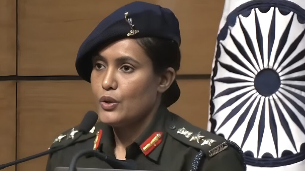 Colonel Sofiya Qureshi during the Operation Sindoor.