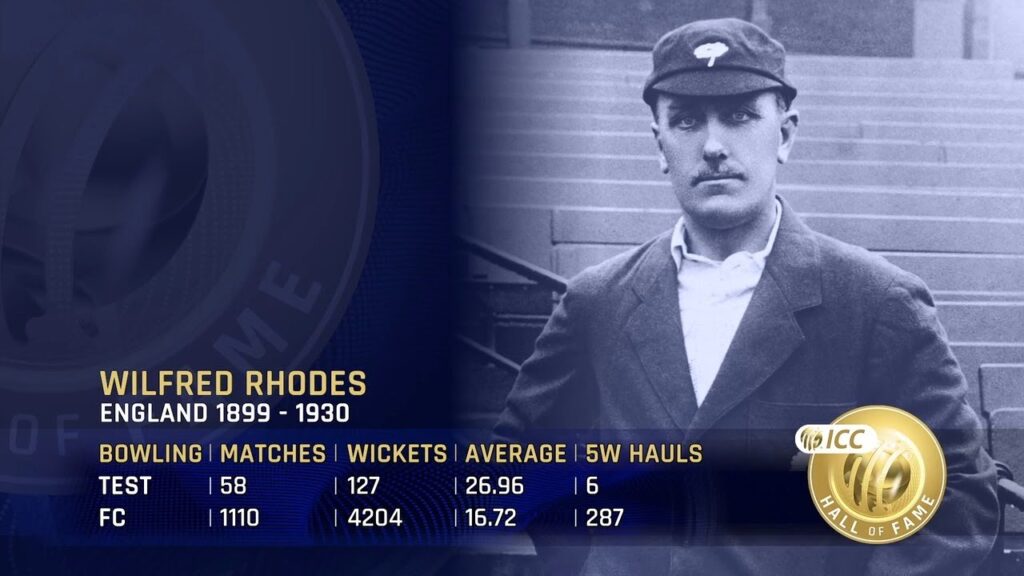 Wilfred Rhodes hold one of the best cricket records in first-class cricket. 