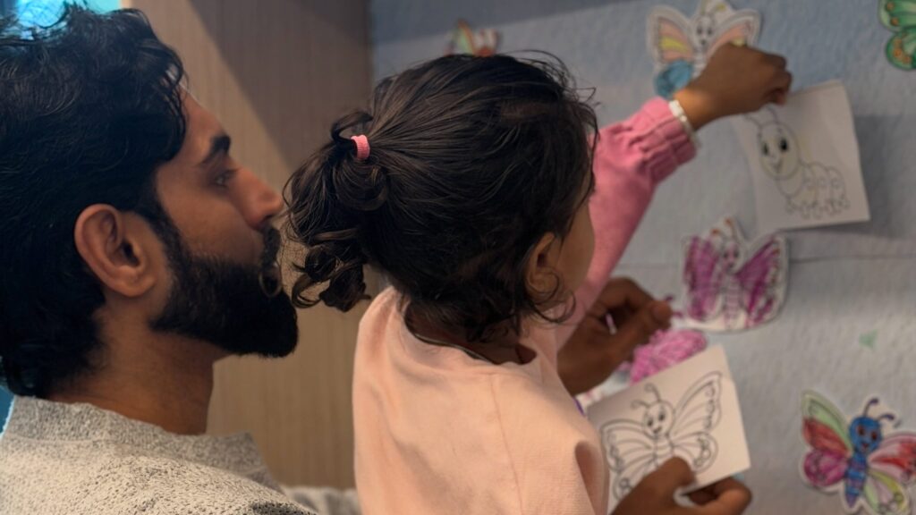 Parmish with daughter Sada.