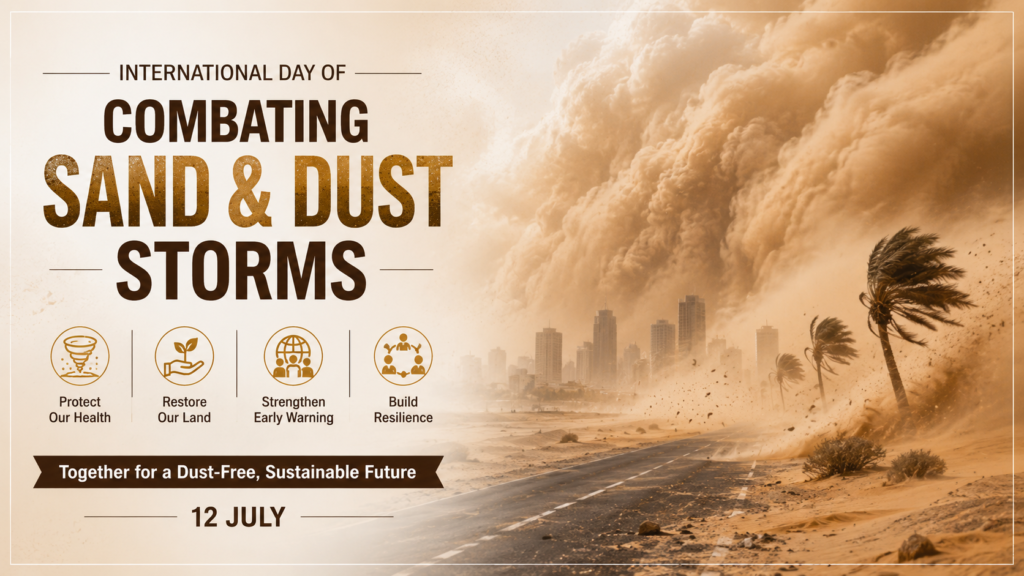 International Day of Combating Sand and Dust Storms 2026 Date.