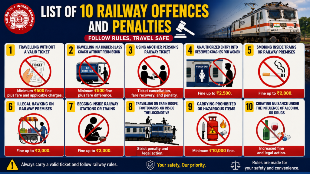 Indian Railways new penalty rules from 1 July 2026