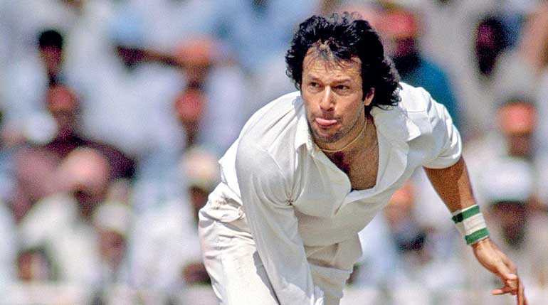 Imran Khan bowling fast