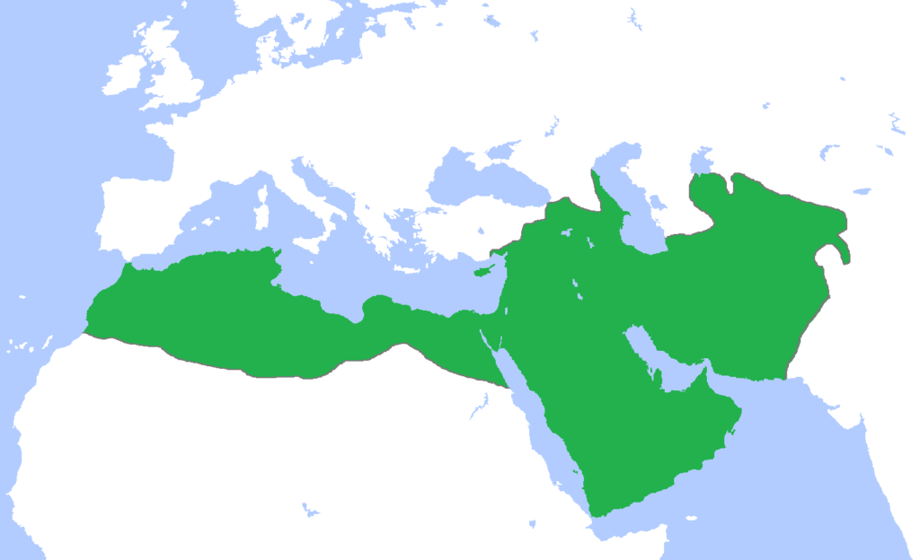 Umayyad Caliphate land area