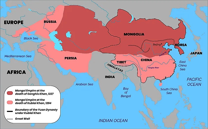 Mongol Empire biggest kingdom
