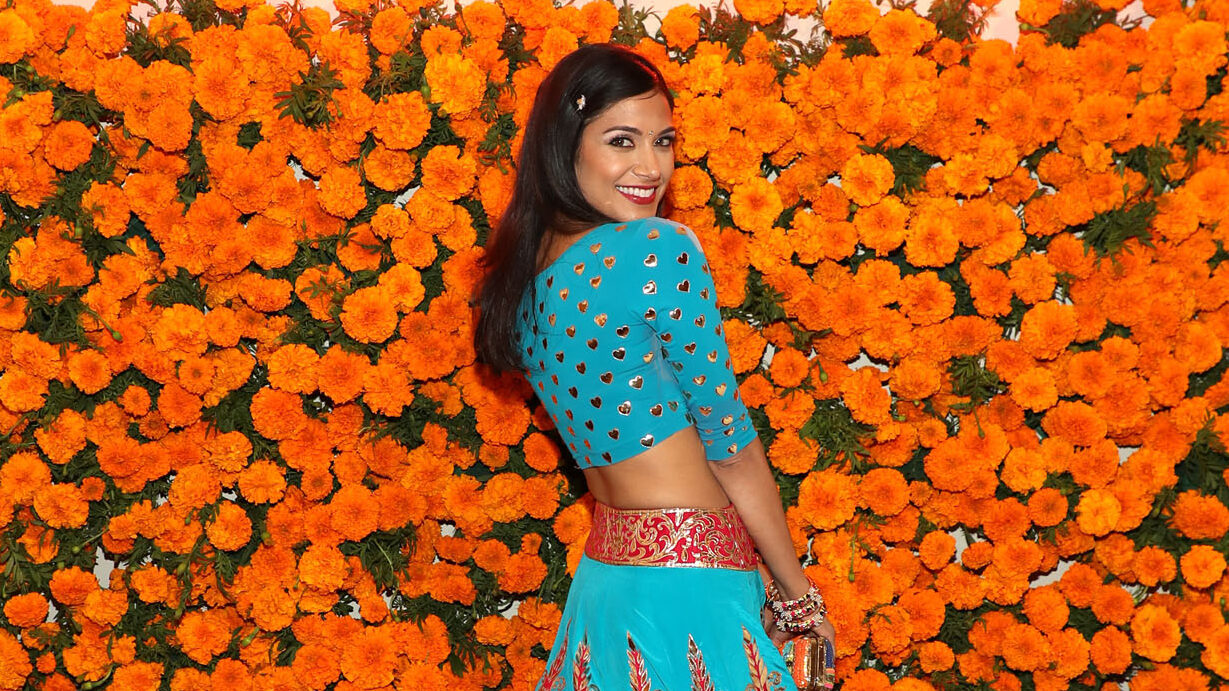 Melanie Chandra in traditional Indian attire