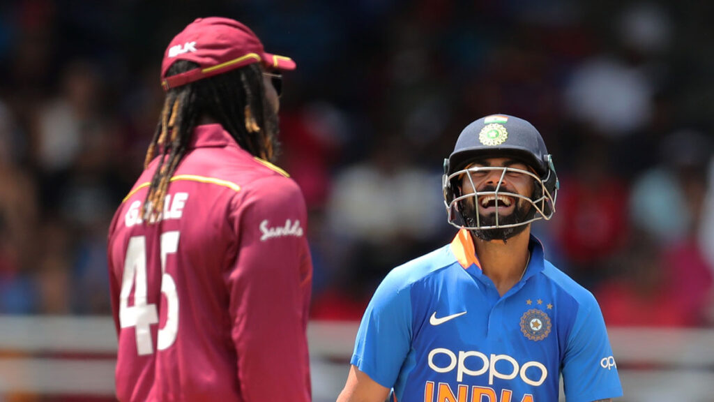 Gayle is one of Virat Kohli best friend, seen sharing some good times on the field.