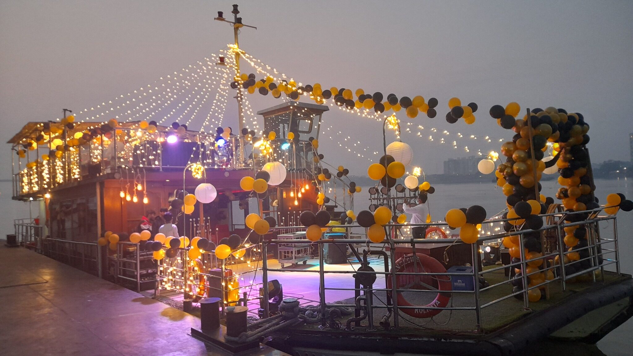 If you are searching for romantic dinner places to visit in Kolkata for couples, then must visit Romantic Date on the Ganges 