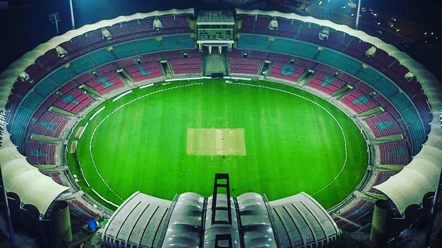 DY Patil Stadium is 9th largest cricket stadiums in the world with seating capacity of 53500.
