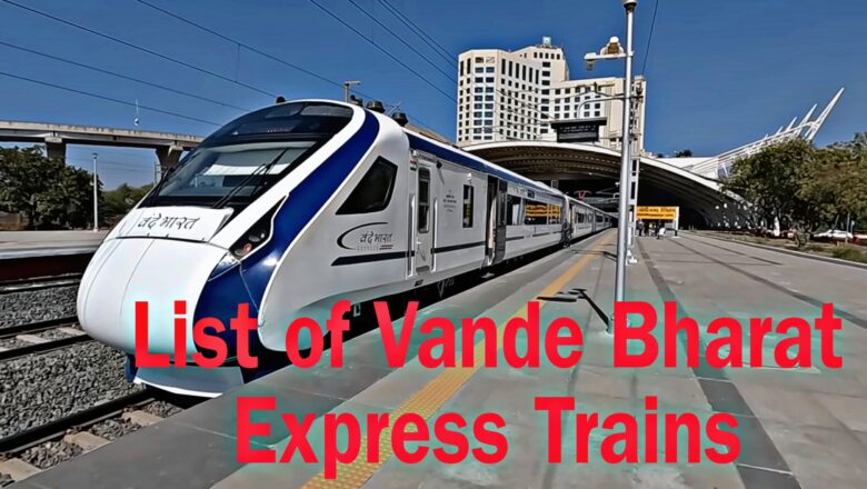 List of All Vande Bharat Express Trains in India (Updated till August)