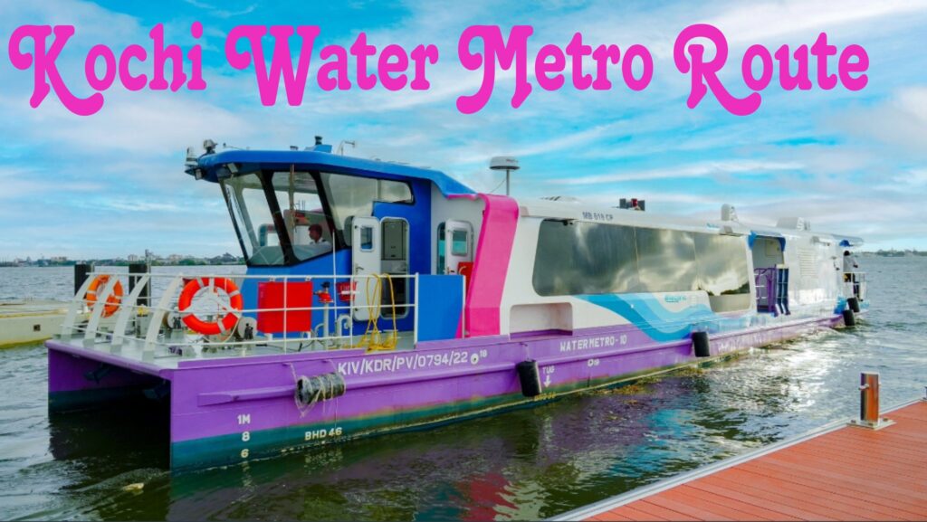 India's first water metro route and station name.
