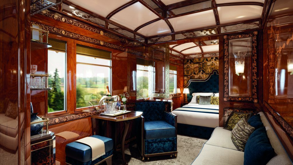 Royal Orient Train is one of the best expensive trains in India to explore places in Delhi, Rajasthan and Gujrat.