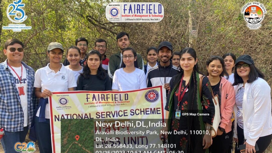 NSS Unit of FIMT College visited Aravalli Biodiversity Park as part of the G20 celebration.