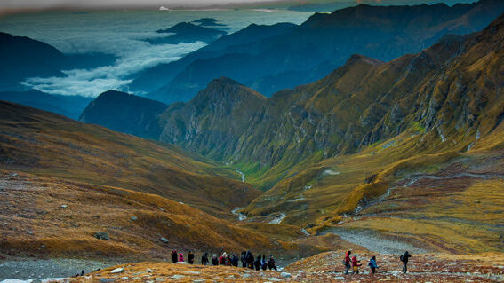 Trek at Sandakphu and Chintaphu give an amazing view of the Himalayas valley.