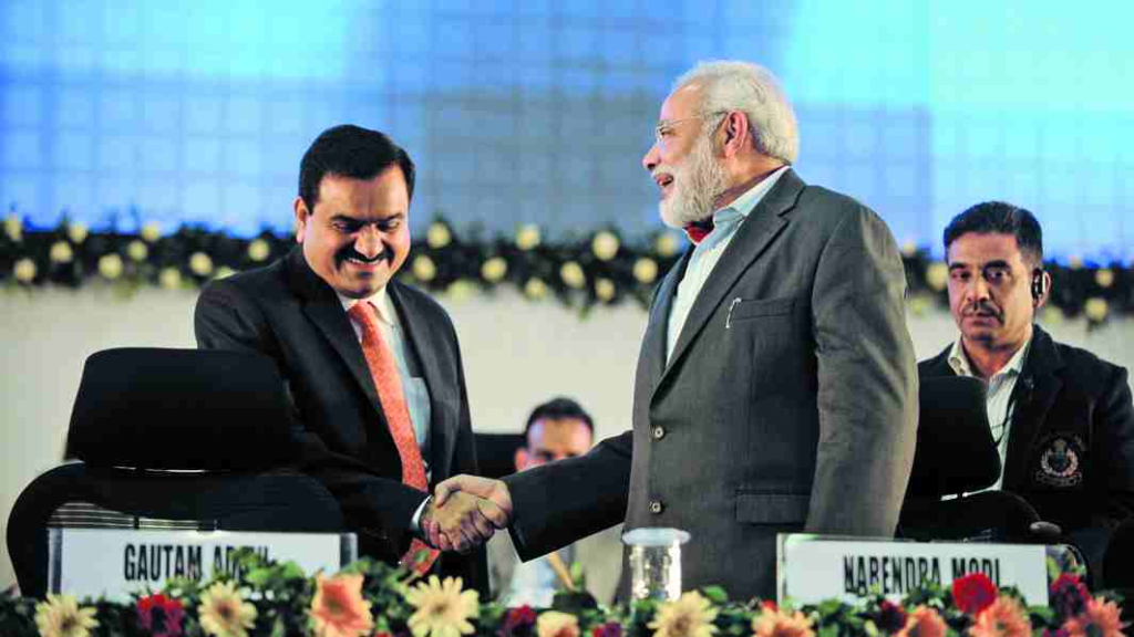 Narendra Modi is known for his economic mismanagement and his friendship with Adani.