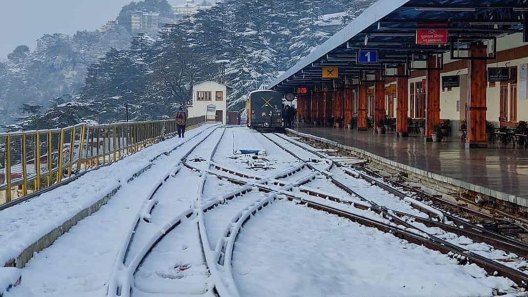 Shimla Railway Station is one of the most famous snow covered railway stations in India.
