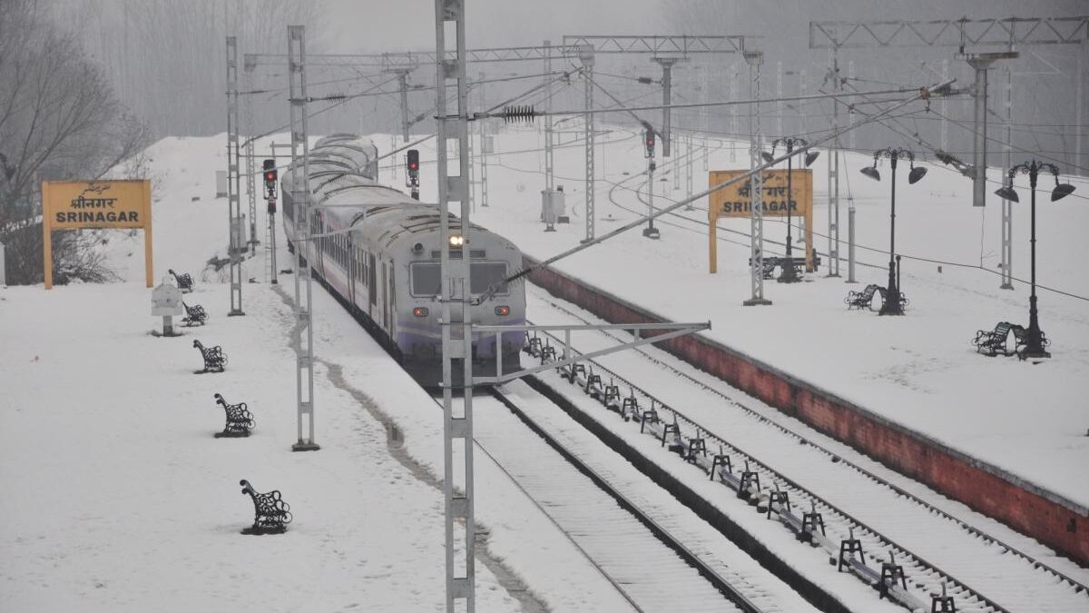 Srinagar Railway Station is one of the most visited snow covered railway stations in India.