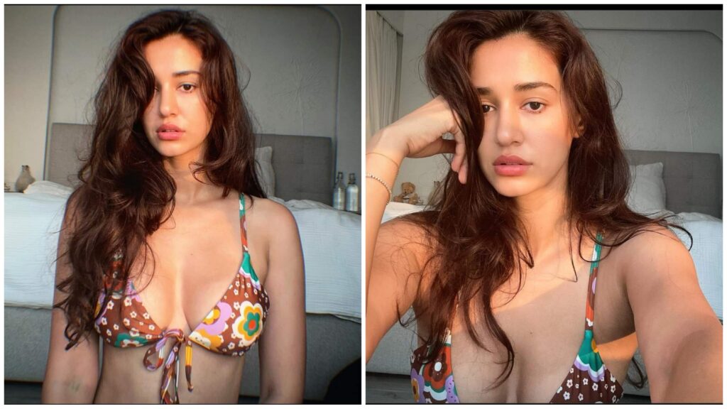 Disha Patani Share Sexy Floral Bra