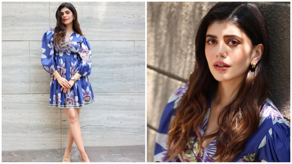 Sanjana Sanghi looks stunning in a floral dress. 