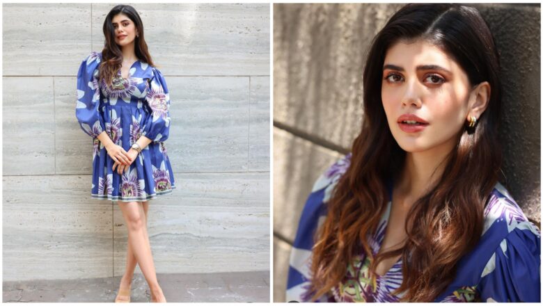 Sanjana Sanghi Blue Floral Dress Pictures Getting Viral, Check Out Picture Here