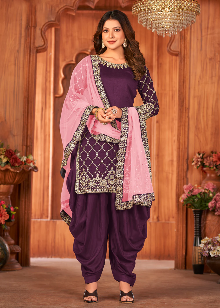 Silk Patiala Salwar Suits