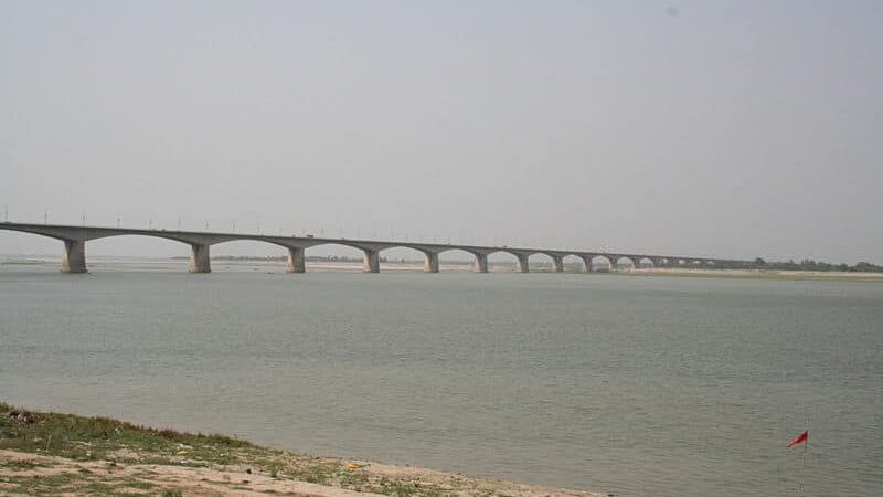 Vikramshila Setu during the summer time. 