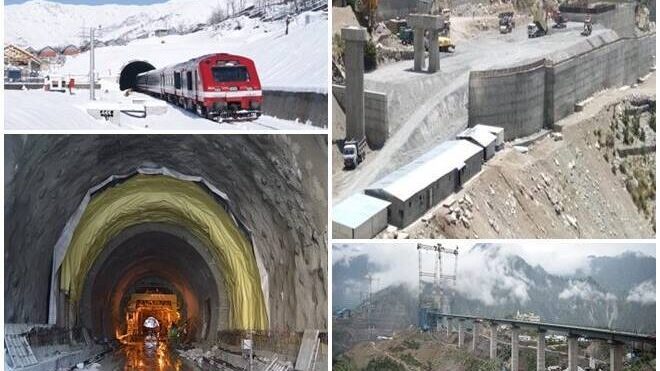 Udhampur-Srinagar-Baramulla Rail link project is now completed and soon direct train will start from Delhi to Kashmir. 