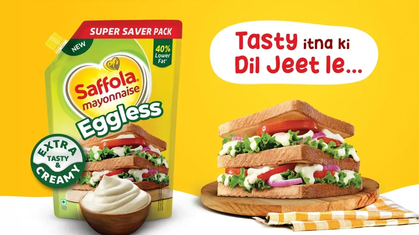 Saffola makes a variety of mayonnaises. 