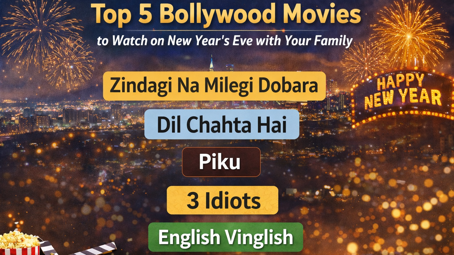 Bollywood Movies to Watch on New Year’s Eve with Your Family