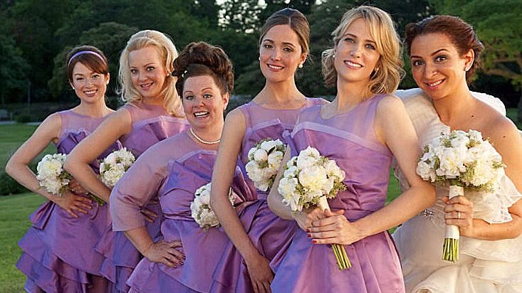 Bridesmaids is one of the best movies to watch during girls night out. 
