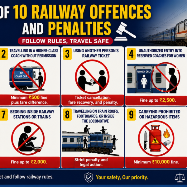 Indian Railways Has Increased Fines for These 10 Things From 1 July 2026